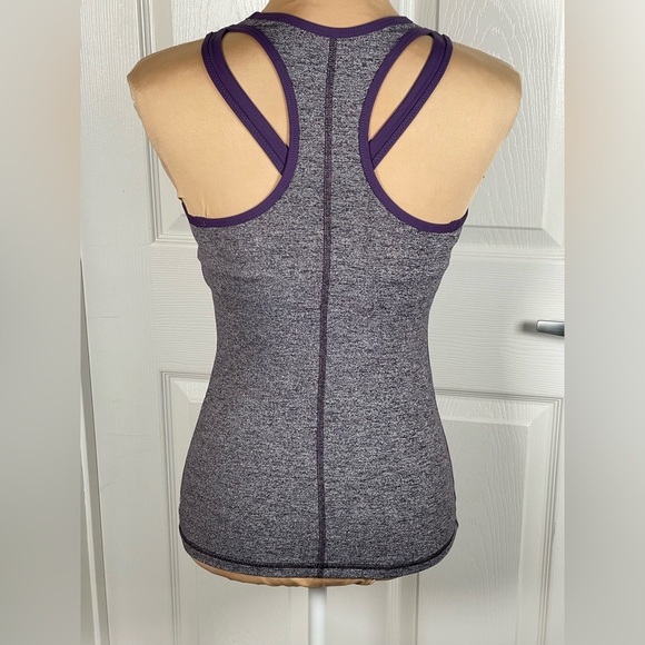 Lululemon Inspiration Tank Heathered Black Grape / Going Grape Size 4 - Picture 11 of 13